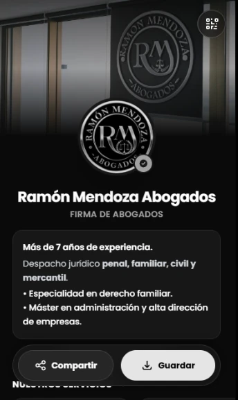 Tarjetas para firmas de abogados y negocios